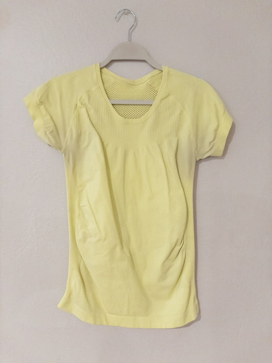 Zella Activewear Top Lime Yellow Pre-Loved