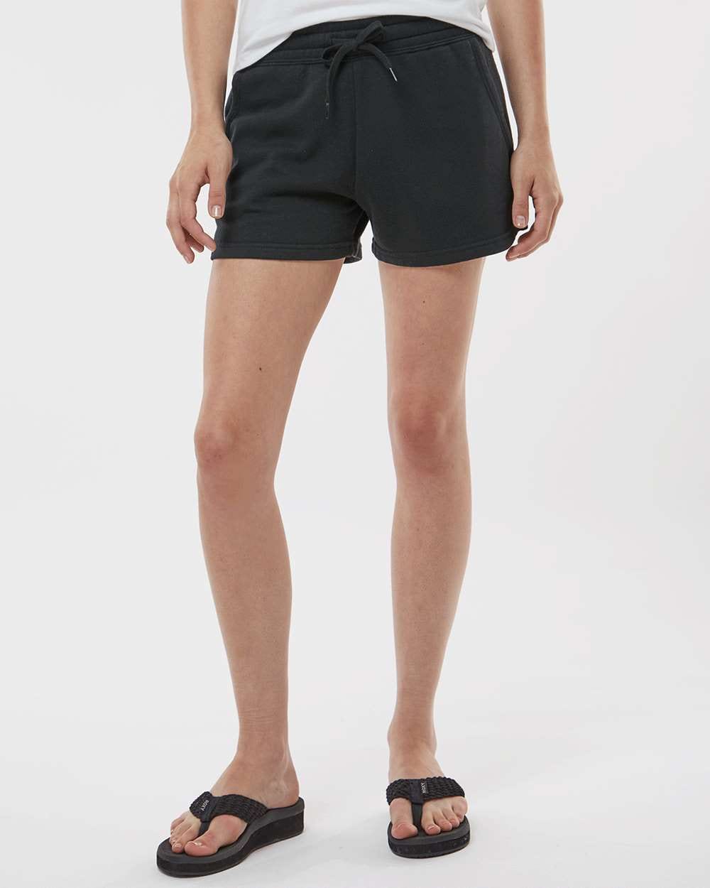 Black Bamboo Lightweight Womenswear Shorts with Pockets