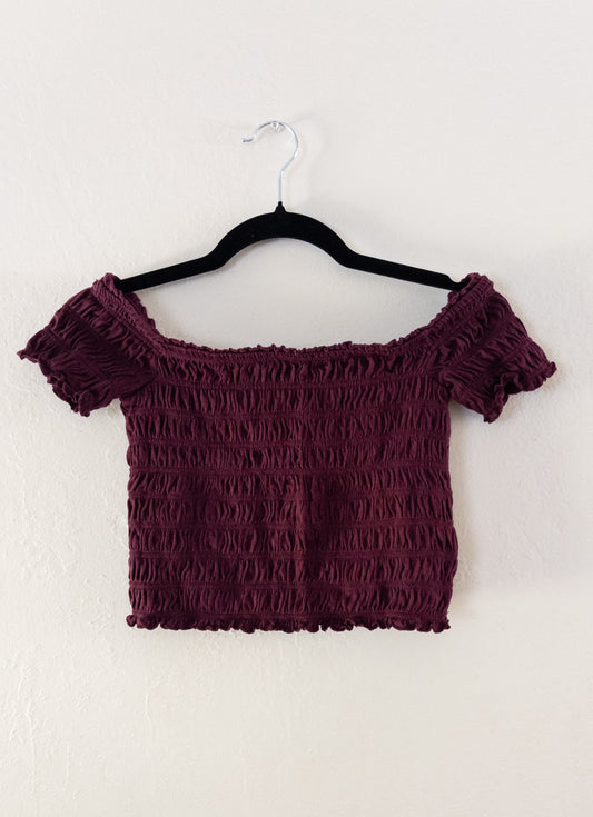 Aeropostale Maroon Crop Top PRE-LOVED