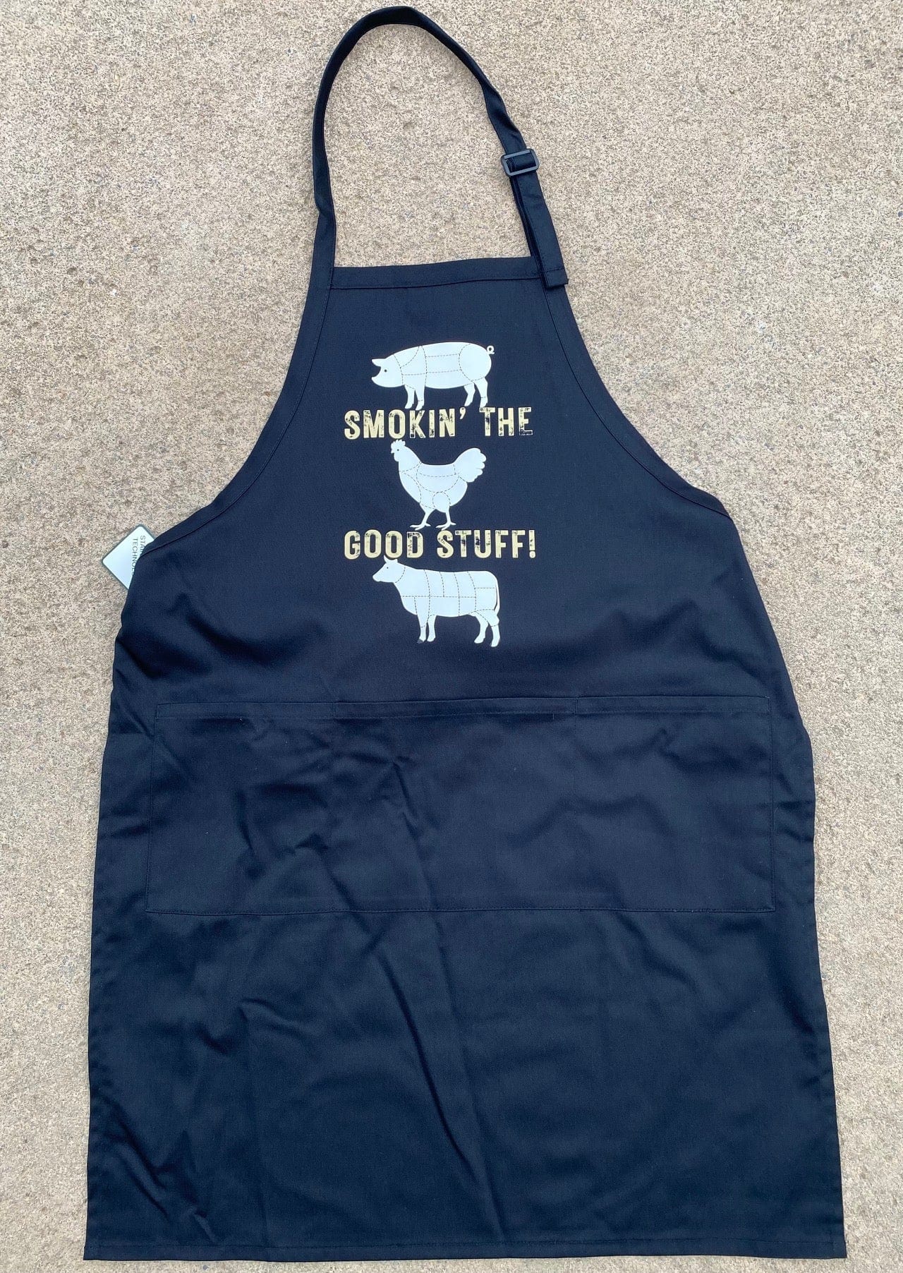 Smokin' The Good Stuff Full Length Black Apron