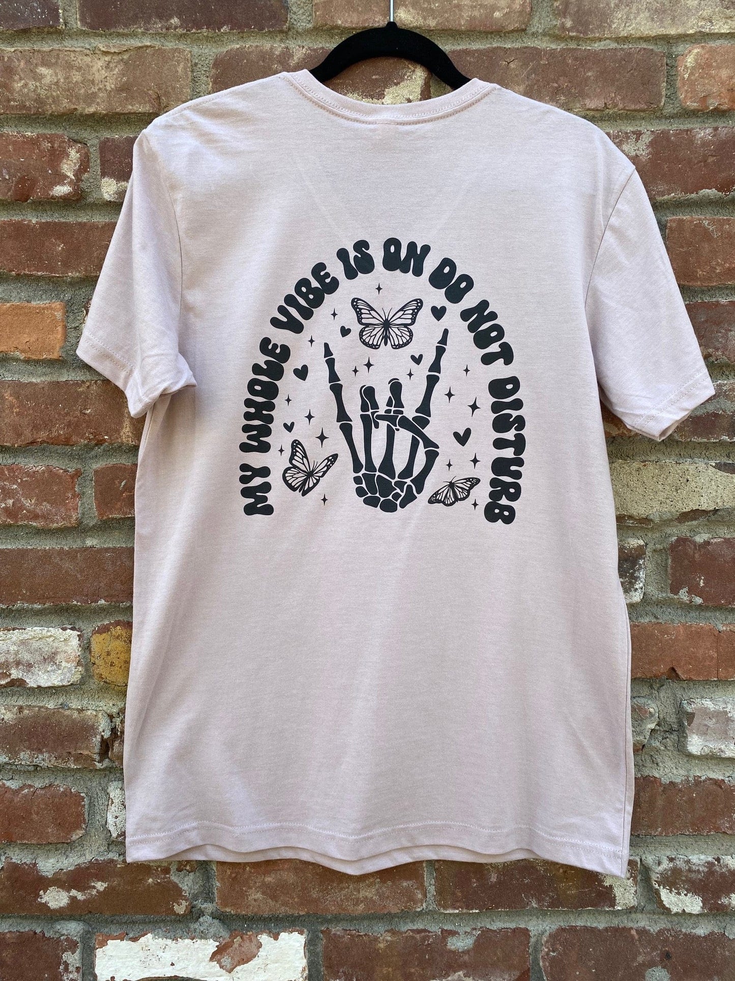 My Whole Vibe Is Do Not Disturb Blush Pink T-Shirt