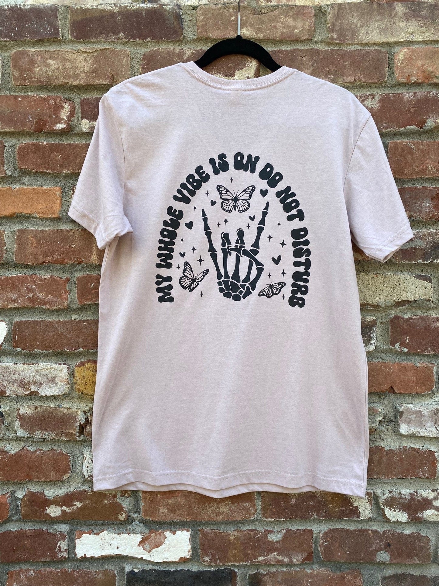 My Whole Vibe Is Do Not Disturb Blush Pink T-Shirt