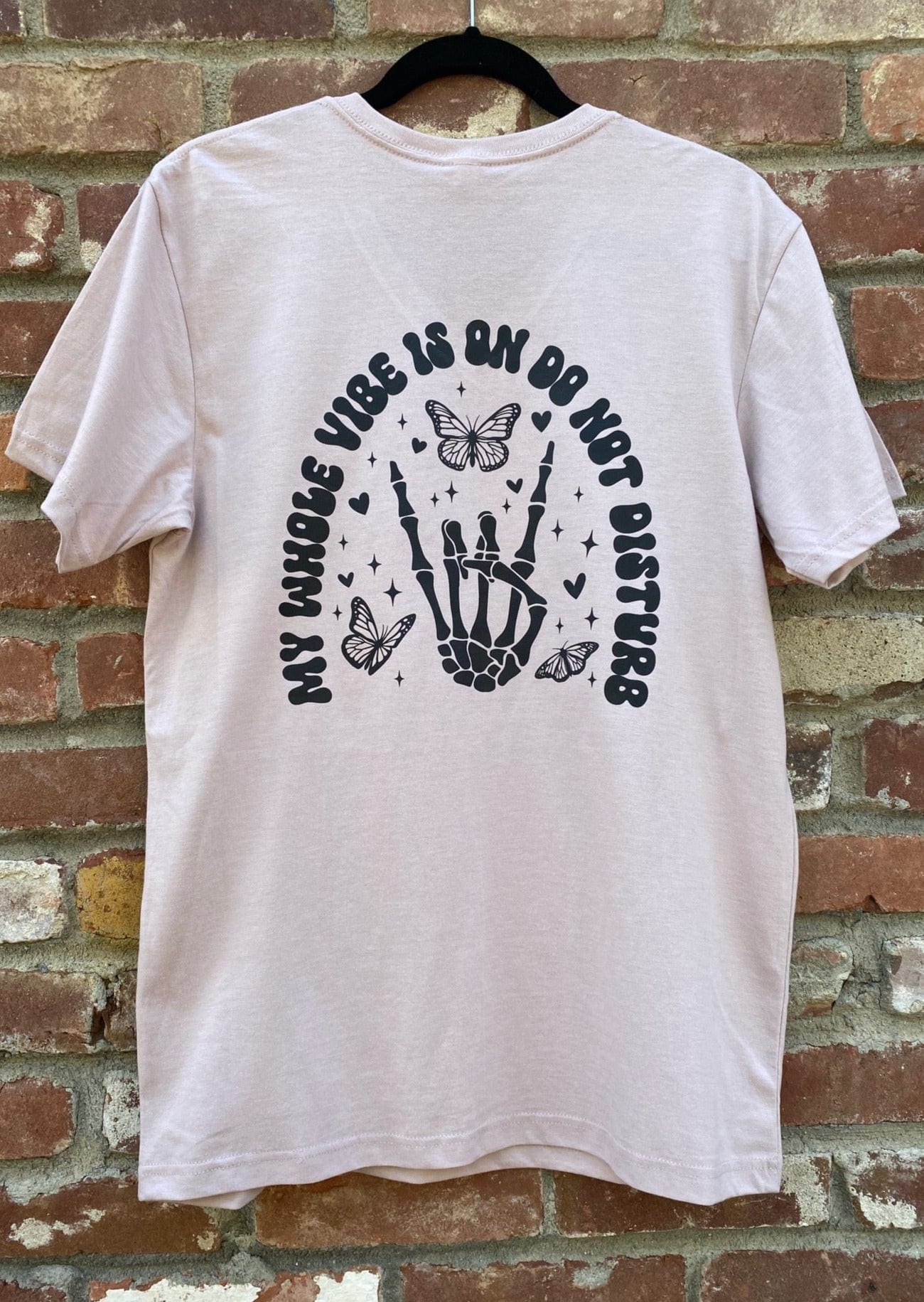 My Whole Vibe Is Do Not Disturb Blush Pink T-Shirt