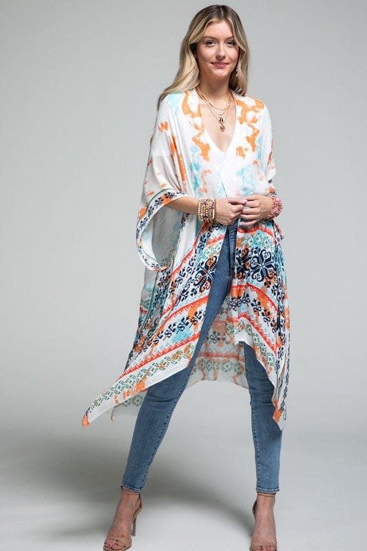Malibu Ocean Vibes Tie Dye Kimono