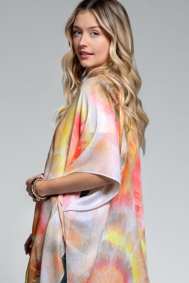 Peach Burst Kimono