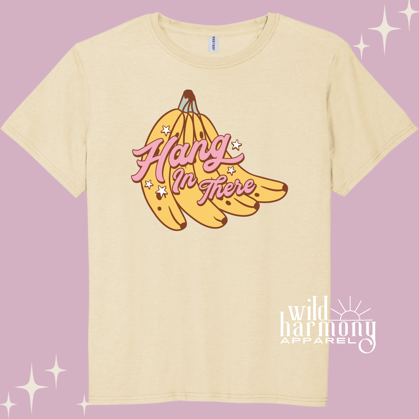 Banana Hang In There Sweet Cream T-Shirt