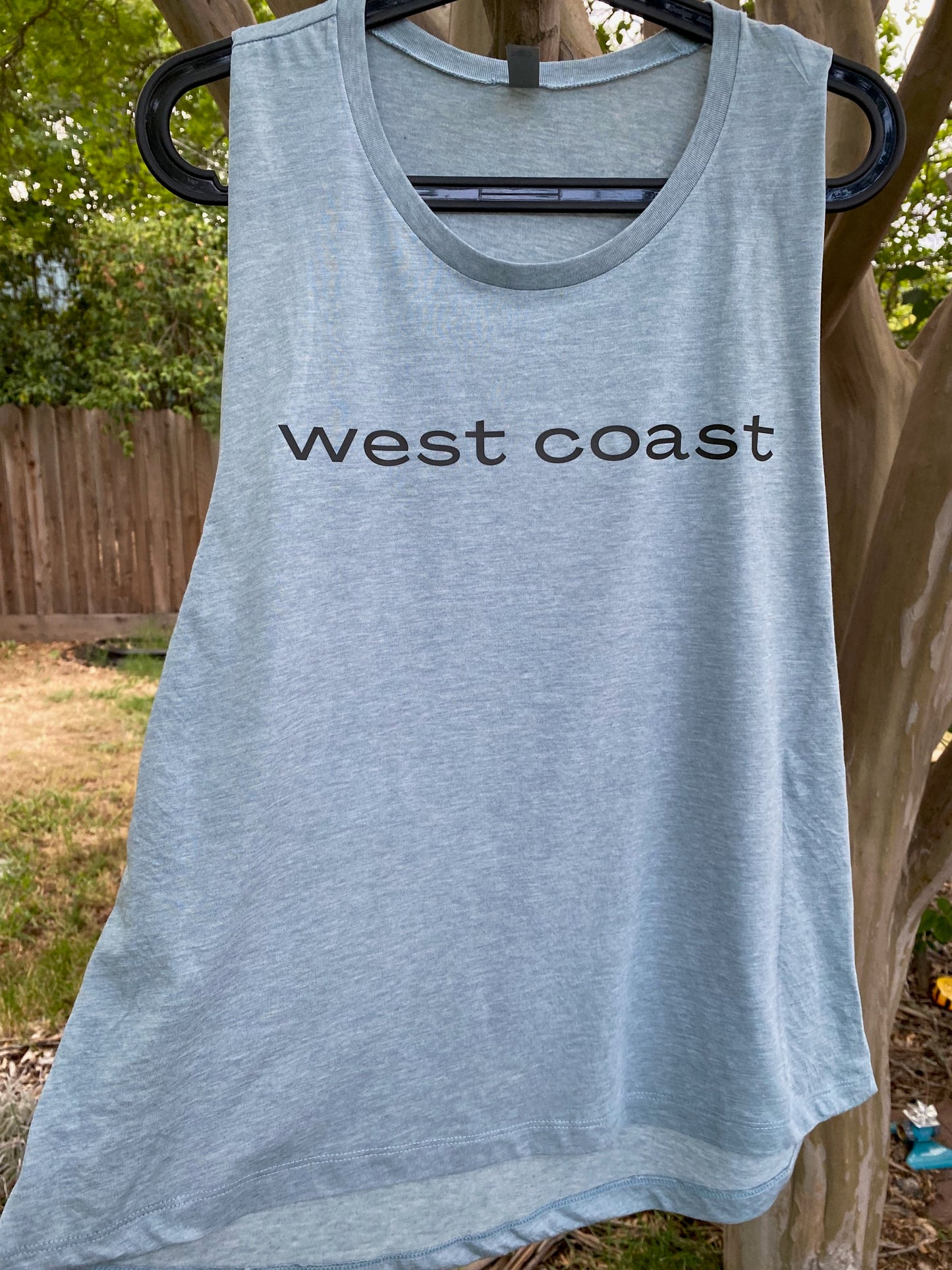 West Coast Stonewashed Blue Tank Top