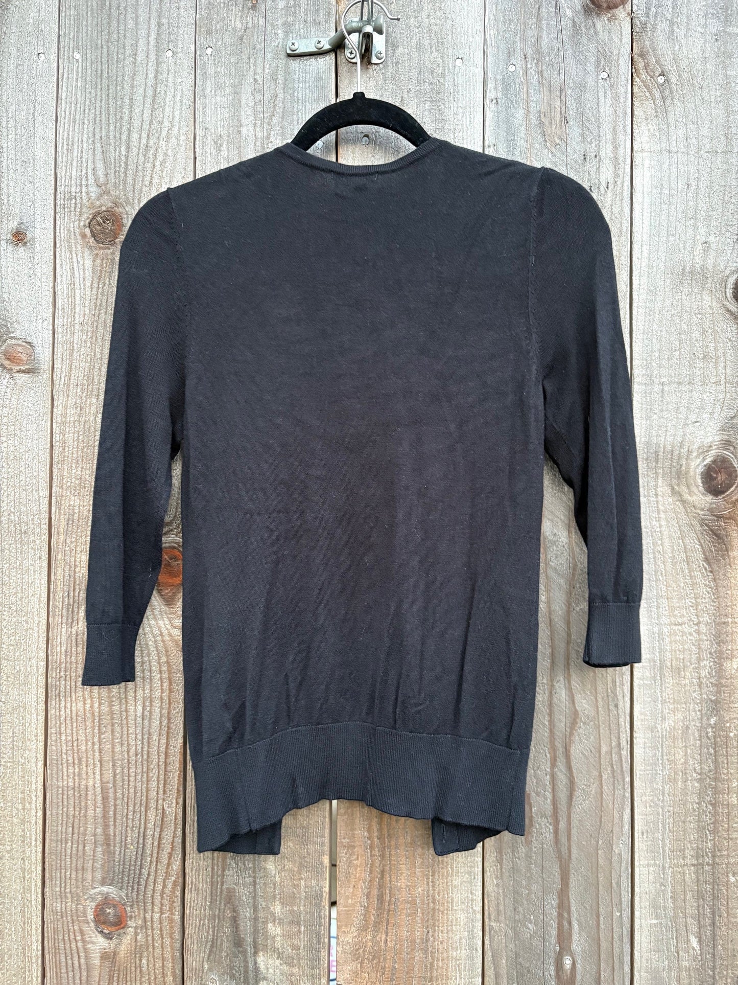 Halogen Black Button Up Sweater PRE-LOVED