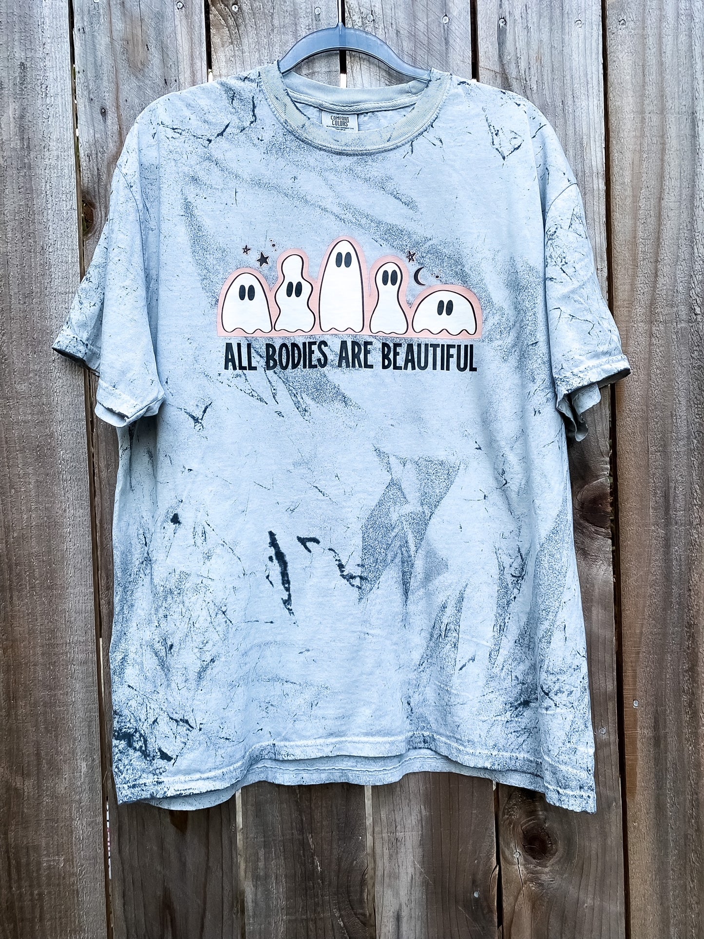 Ghosts All Bodies Are Beautiful Smoke Colorblast T-Shirt