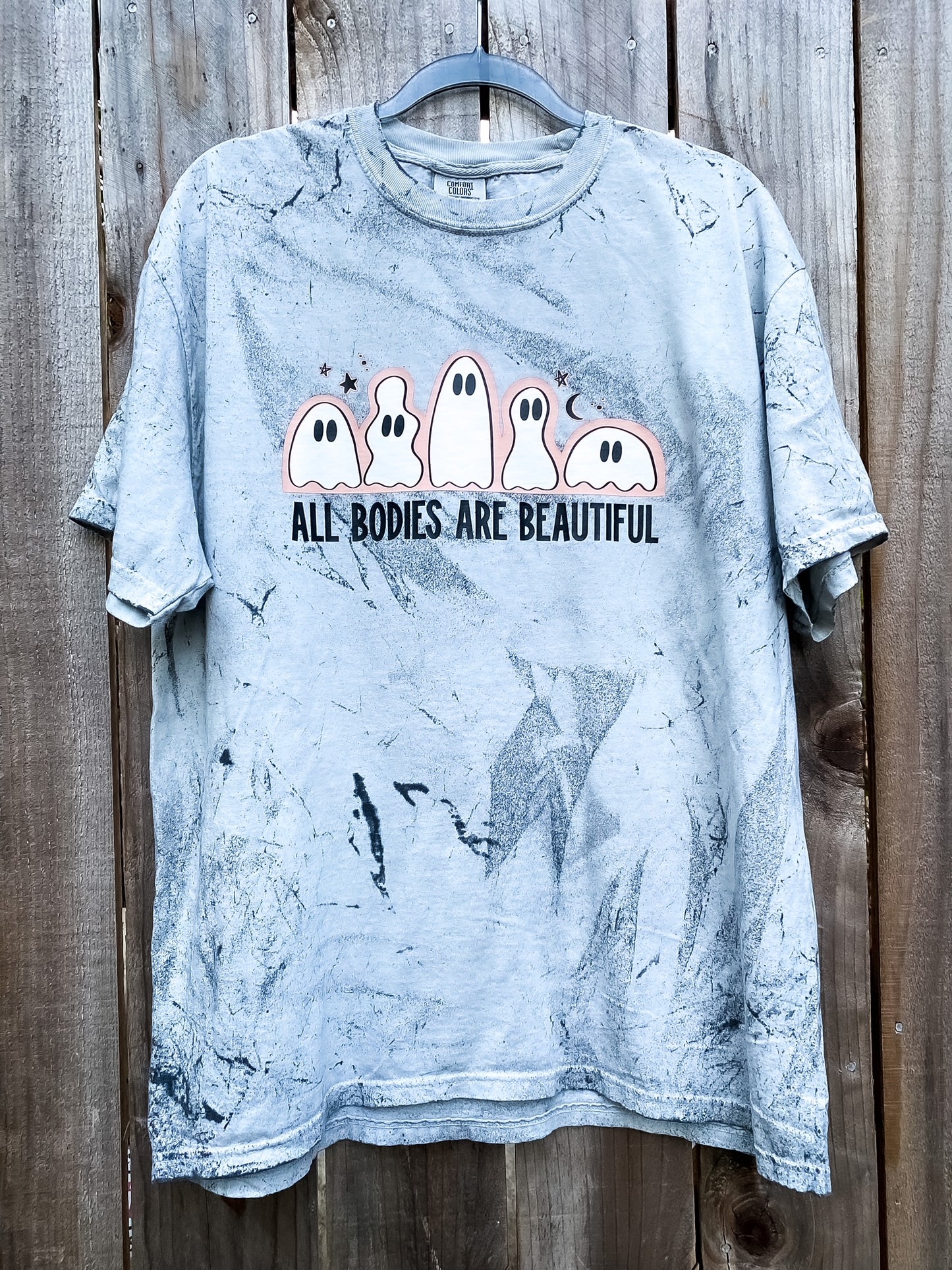 Ghosts All Bodies Are Beautiful Smoke Colorblast T-Shirt